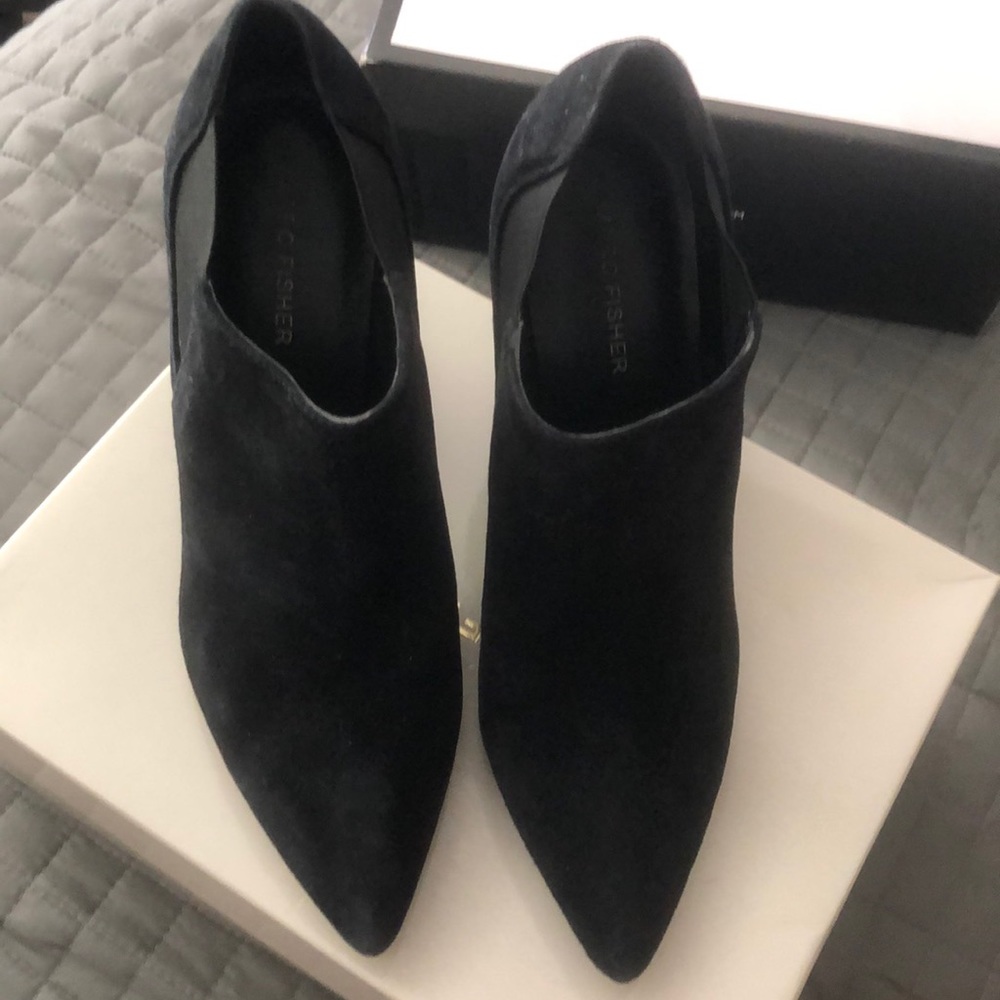 Marc Fisher Black Suede Ankle Bootie